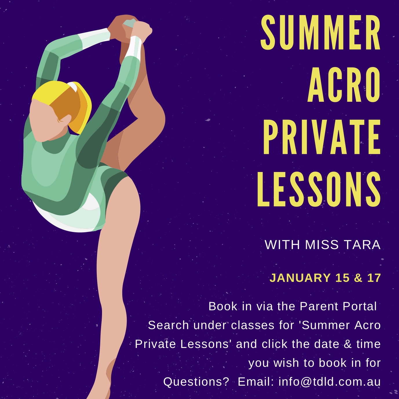Summer Acro Private Lessons 2020