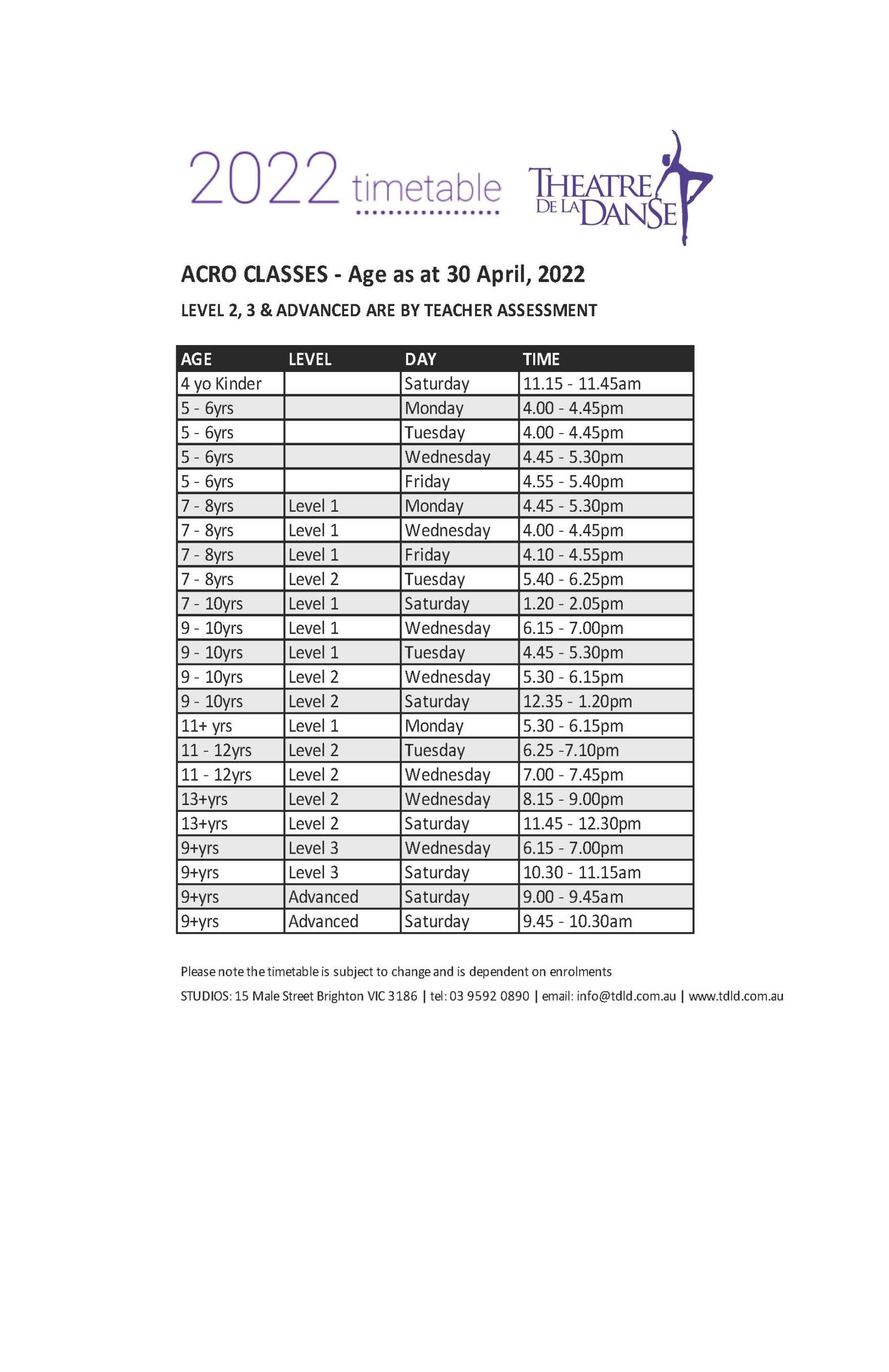 2022 Timetable - as at 8 April - Page_1