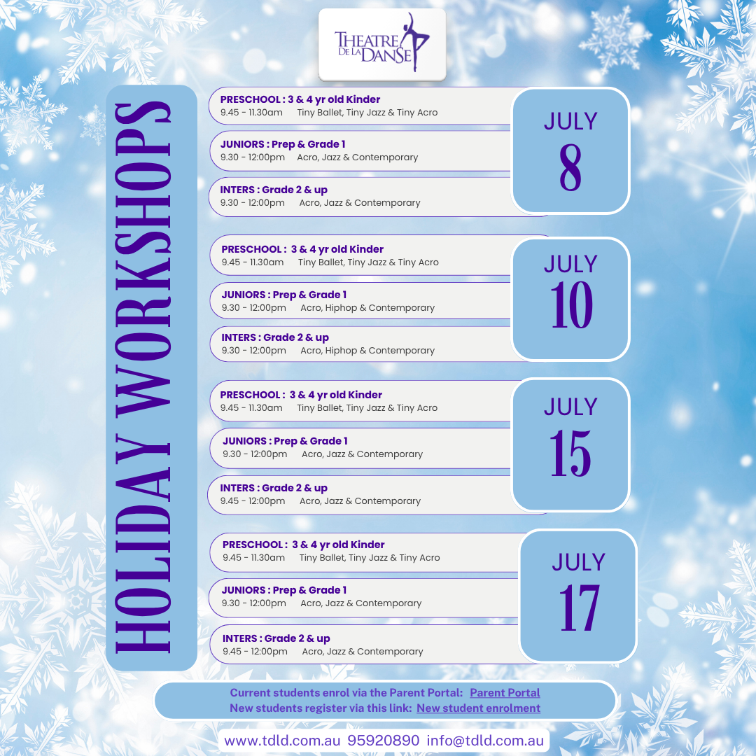 Winter Holiday Workshops 2025